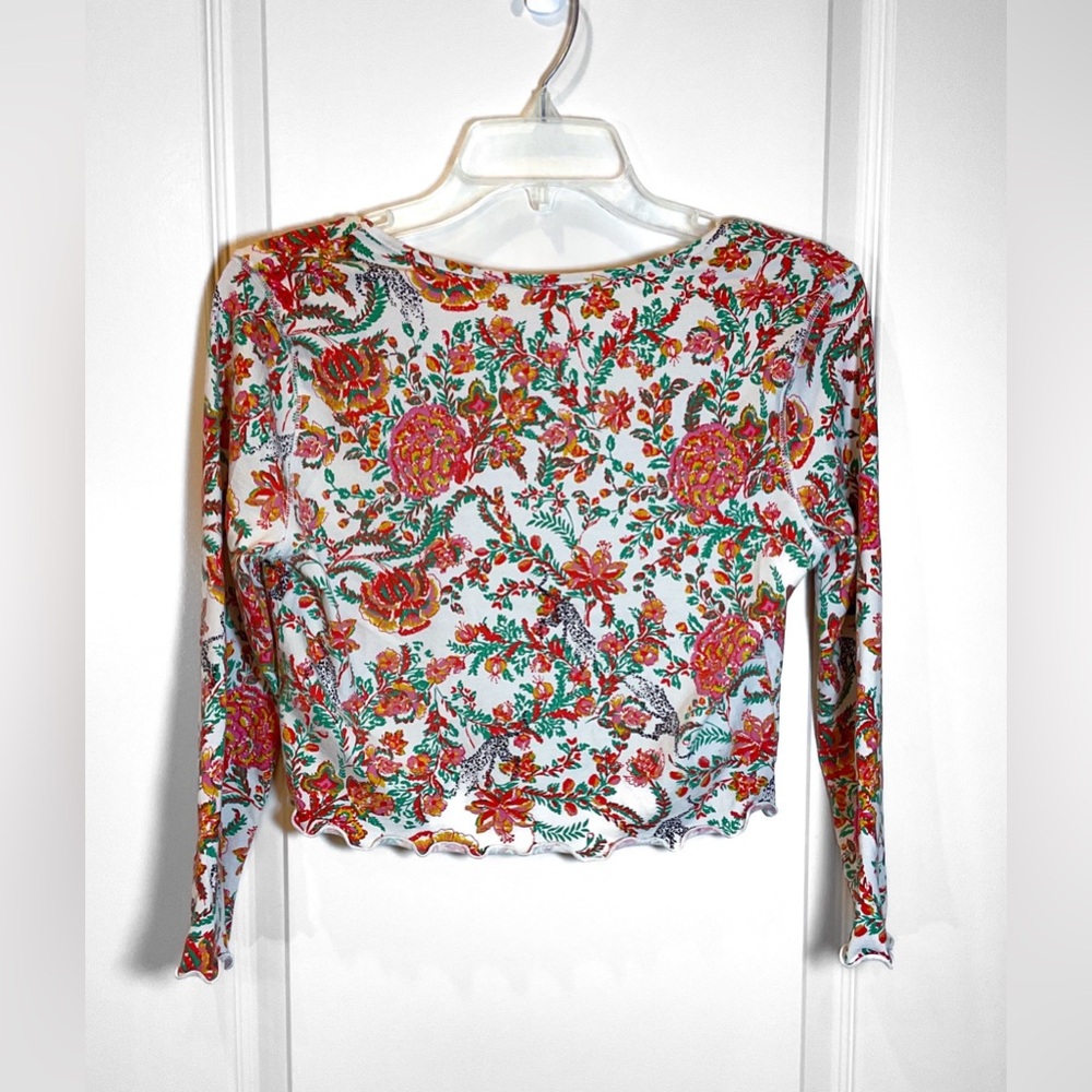 Free People Floral Pajama Lounge Set MEDIUM - Picture 6 of 9